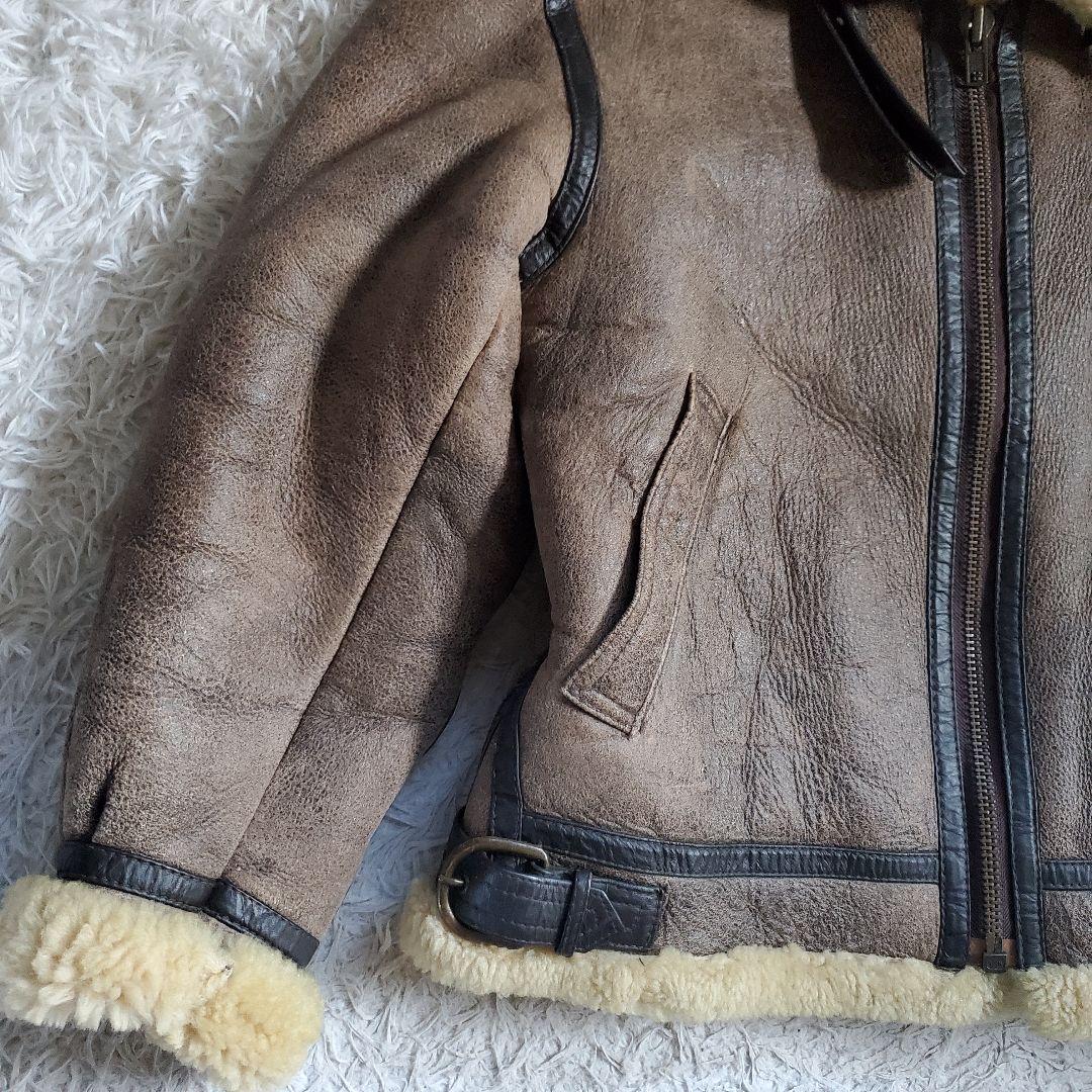 TERRA AUSTRLIS B3 ムートンジャケット 羊革 本革 M