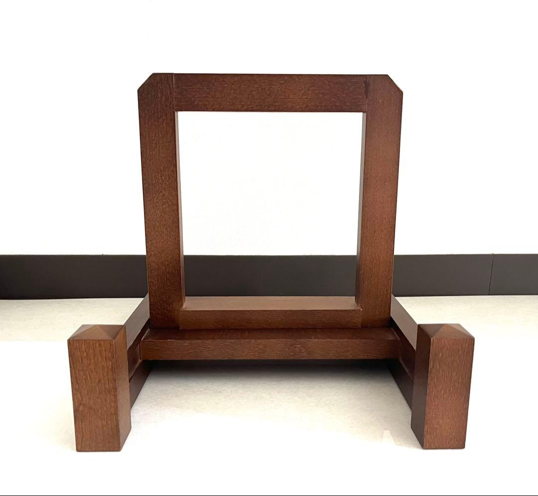 古伊万里 線描輪花形 大皿 木製の台付き