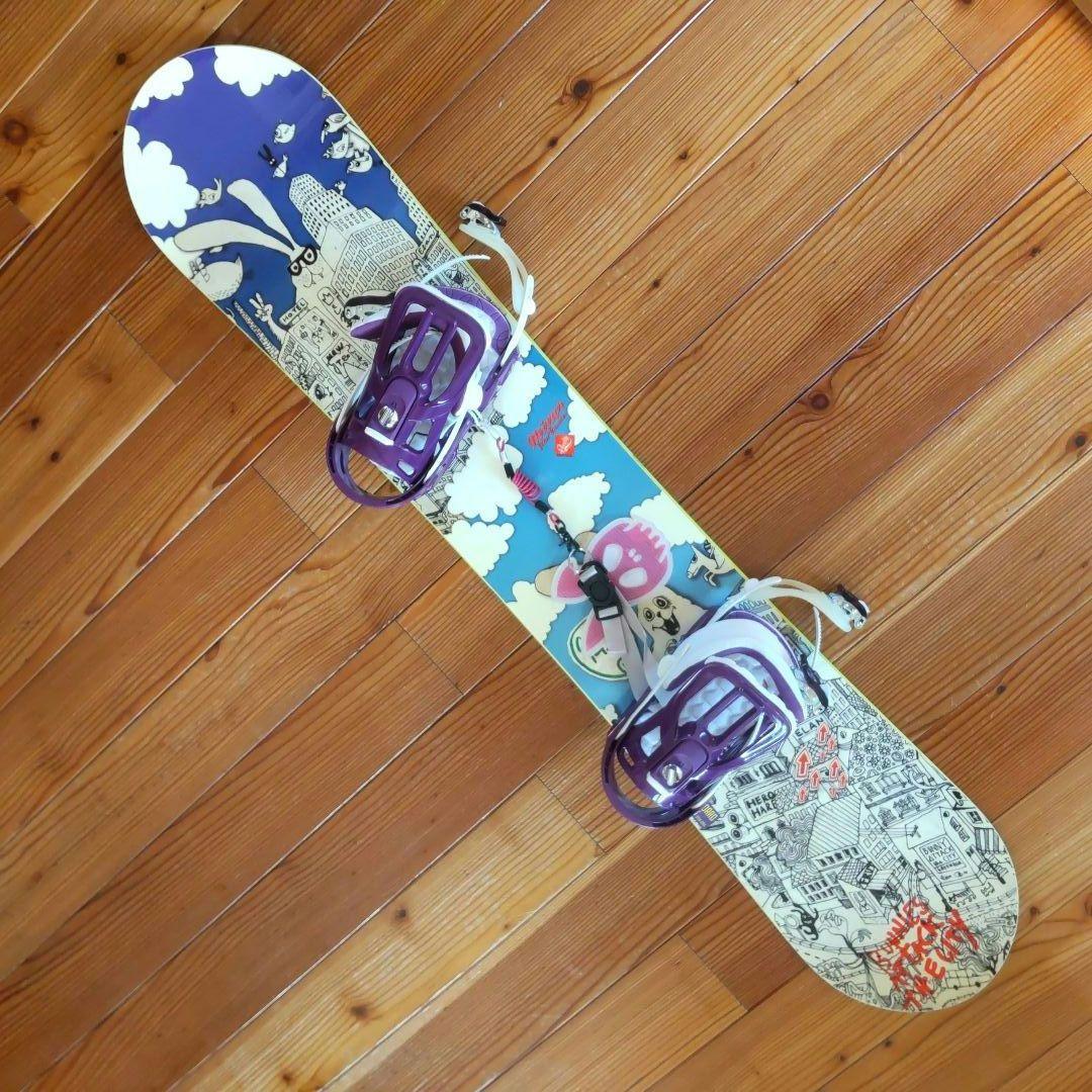 カラフル スノーボード 143cm+ビンディング