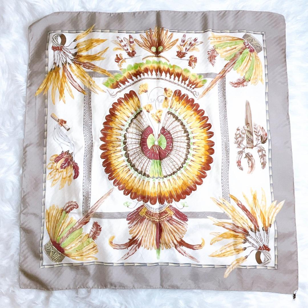 HERMES エルメス ヴィンテージ カレ 90 BRAZIL シルク