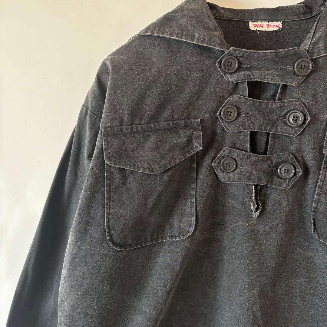 70s ヴィンテージ ドイツ製 コットンスモック セーラースモック ユーロ