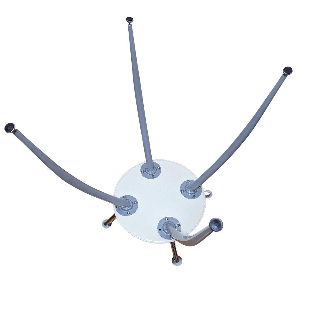 ヴィンテージ調 ガラス ダイニングテーブル 高級モダンデザイン 丸型