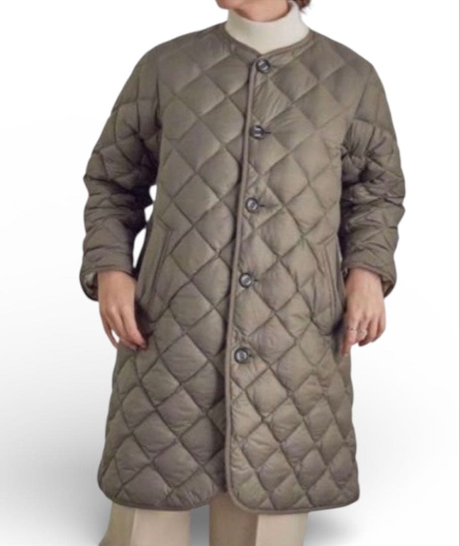 Gymphlex　ジムフレックス　ハンドキルトダウンノーカラーコート