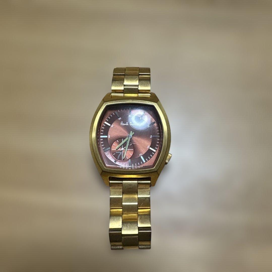 Paul Smith ゴールド スクエア時計