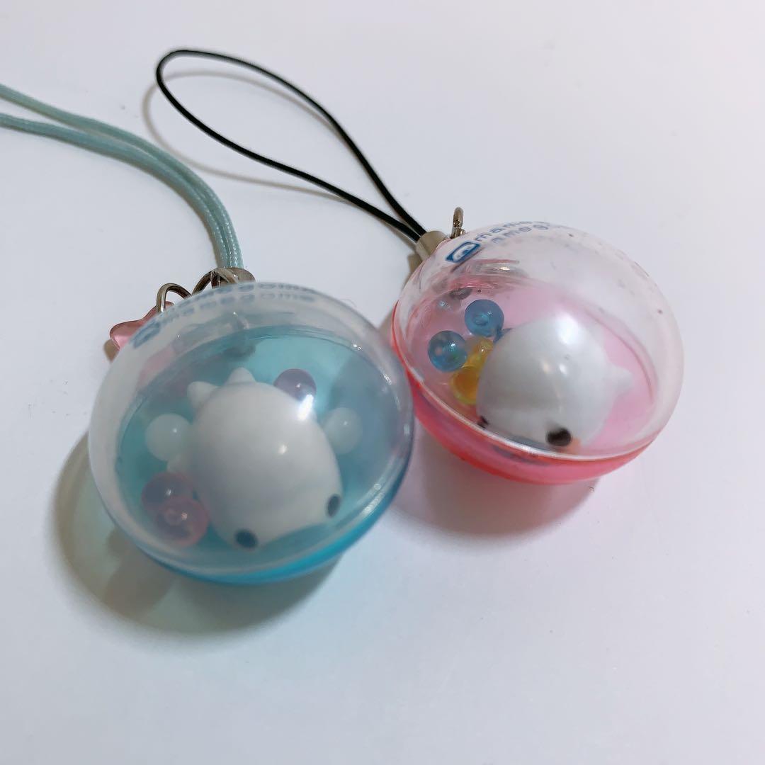 サンエックス　まめゴマ　しゃかしゃかストラップ 平成レトロ 2個セット