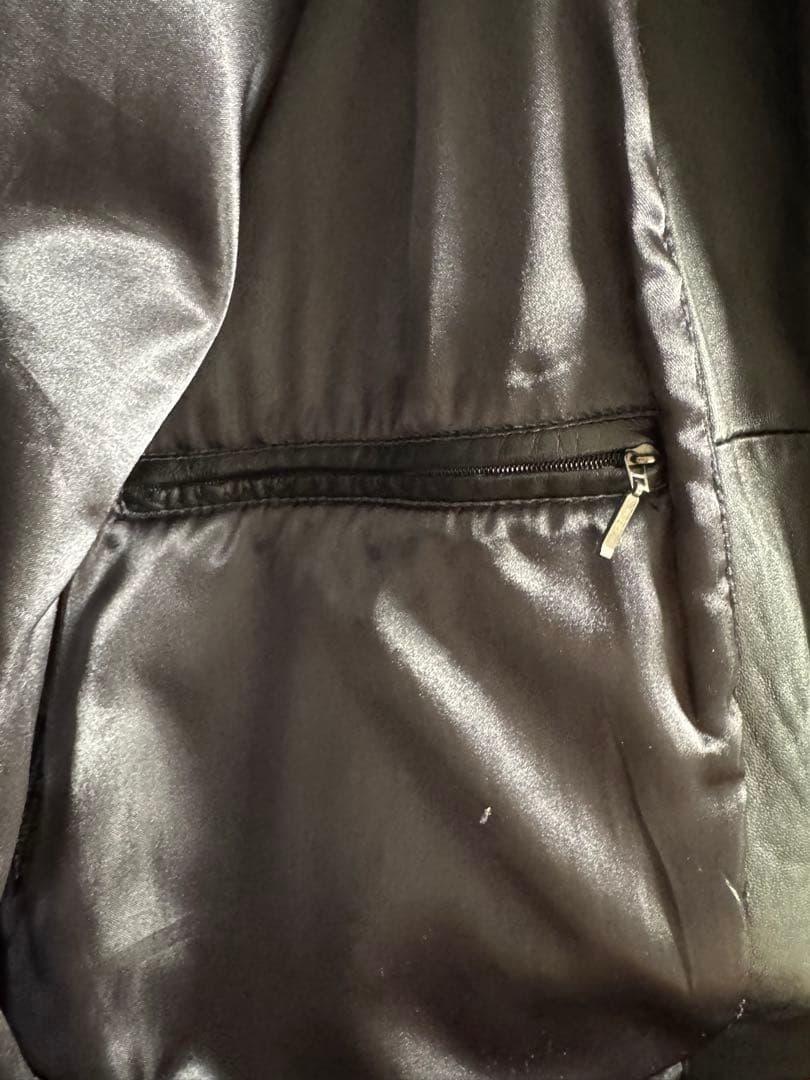 HATHAWAY ブラックレザー ジャケット Mサイズ