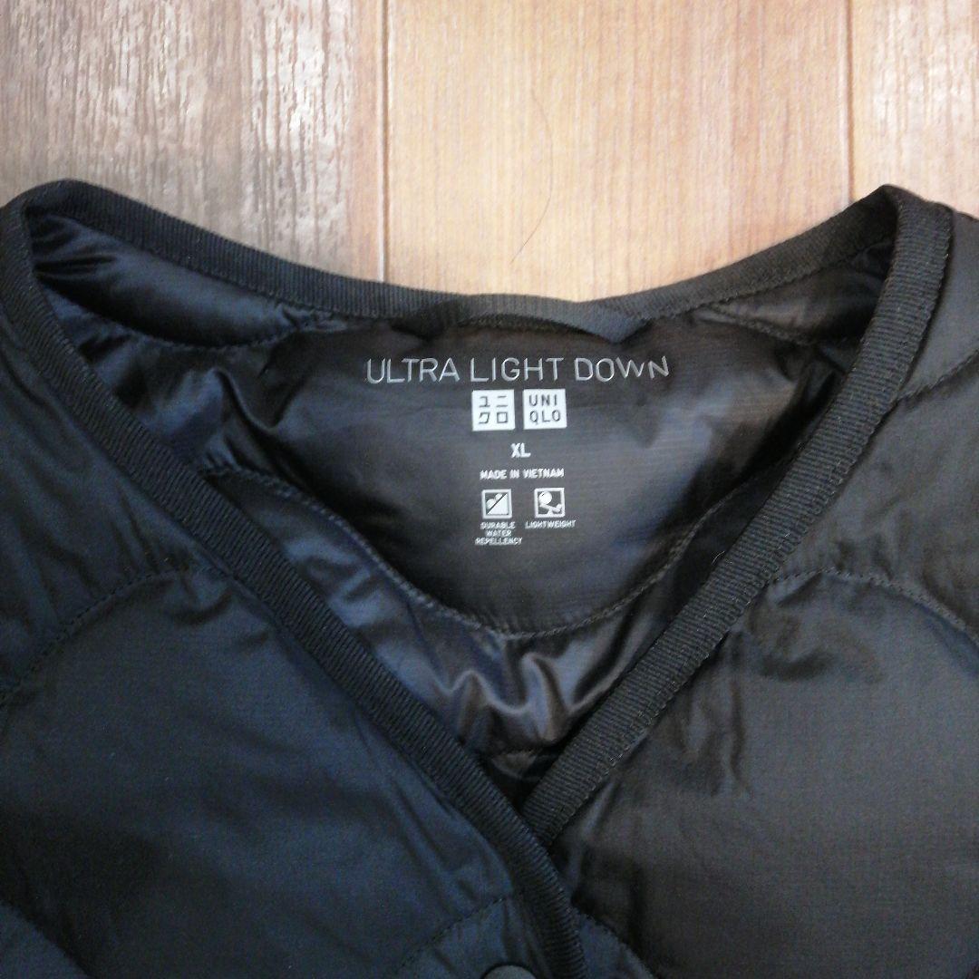 ユニクロ　ウルトラライトダウンロングベスト　XL　ブラック