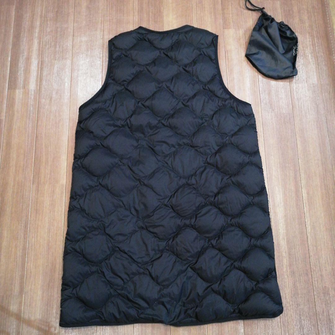 ユニクロ　ウルトラライトダウンロングベスト　XL　ブラック