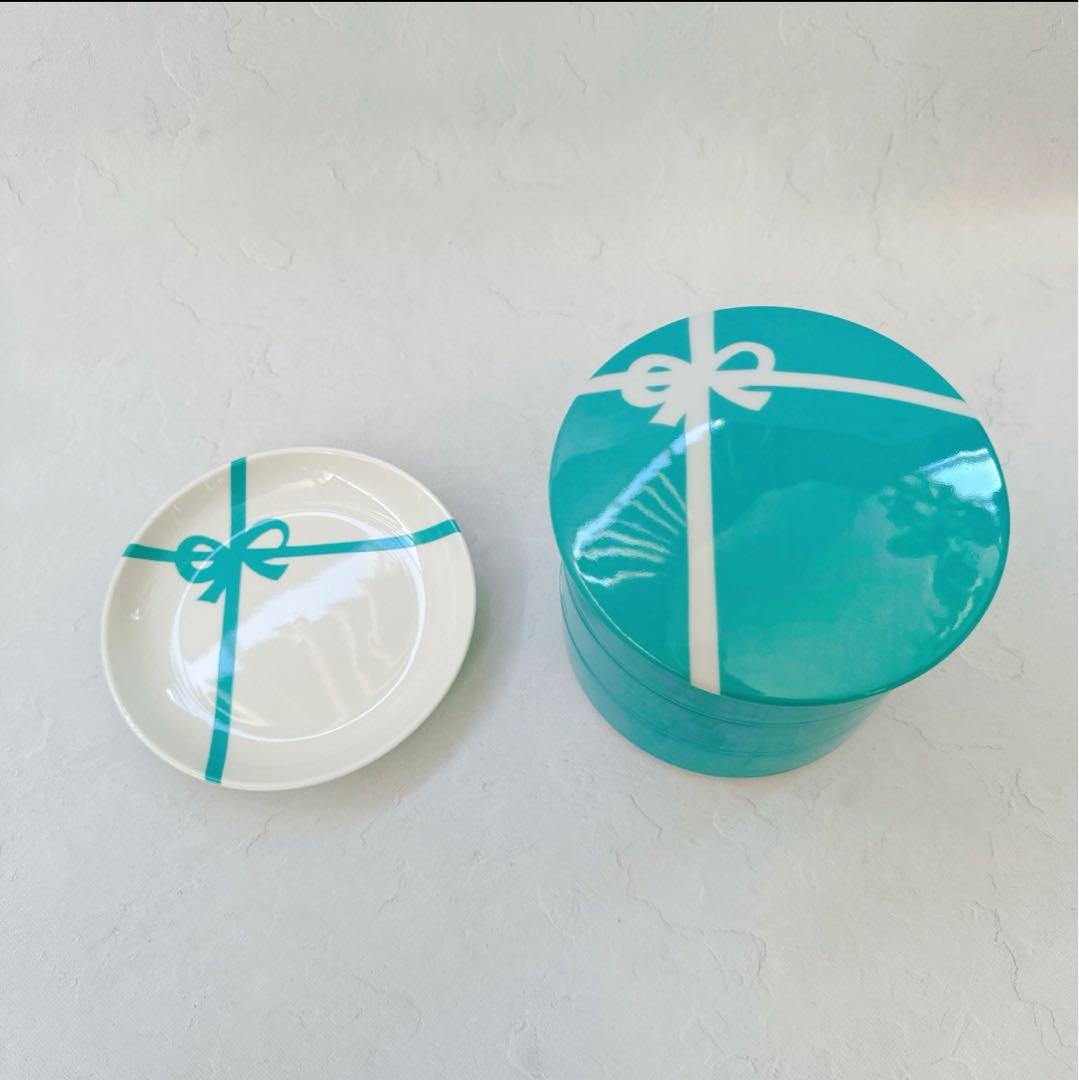 【新品/未使用】《ハンドメイド》ポーセラーツ/ラウンドお重、プレート