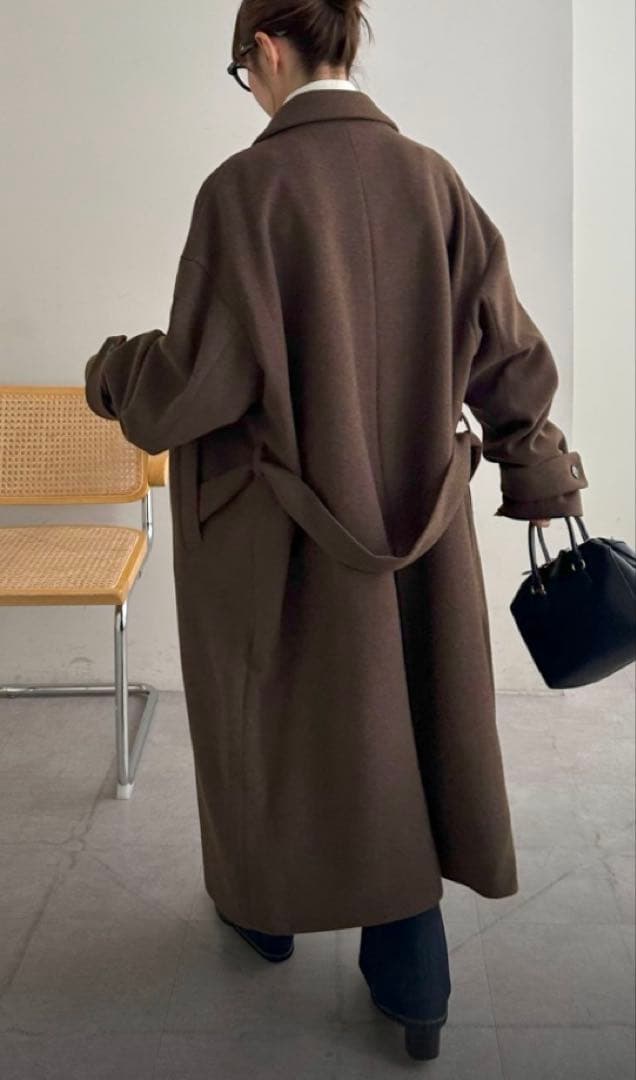 DICOST レディース ロングコート ブラウン