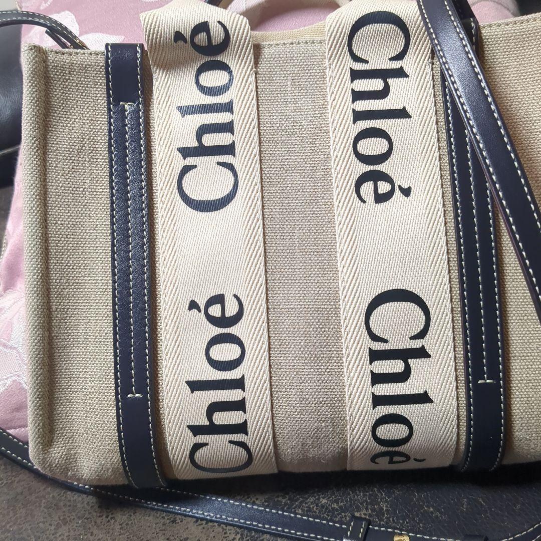【新品・タグ付き】Chloe クロエWOODYスモールトートバッグ