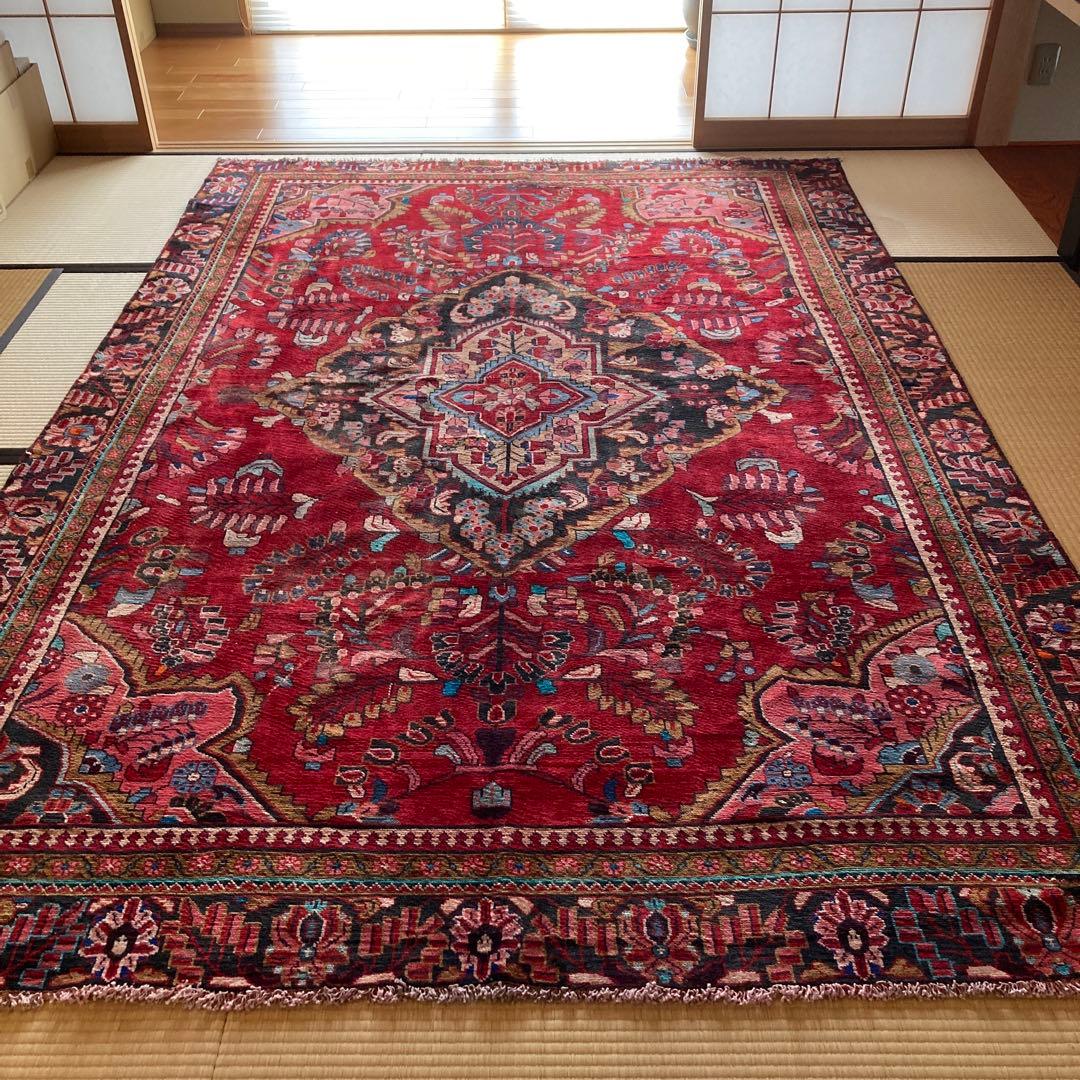 ヴィンテージラグ　トライバルラグ　ハマダン　超大判