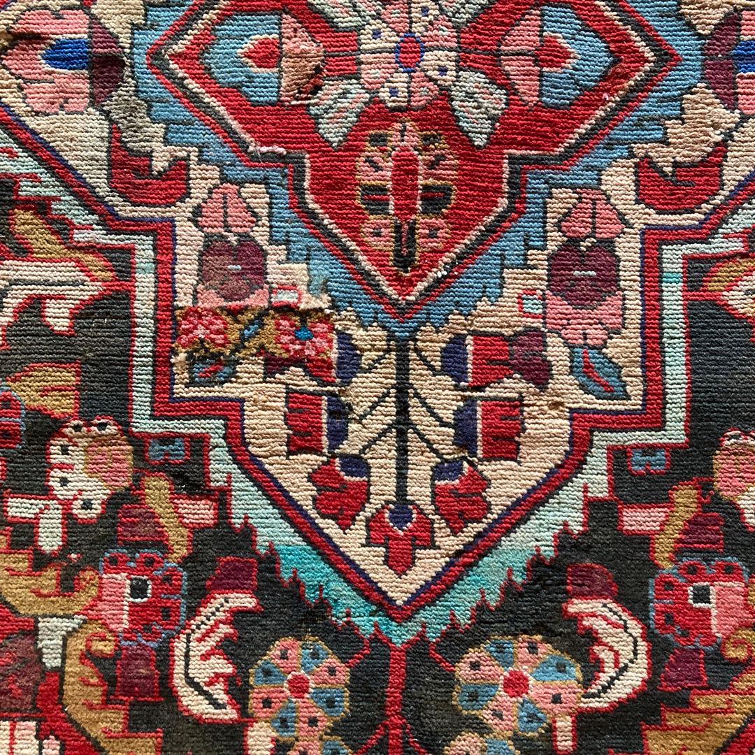 ヴィンテージラグ　トライバルラグ　ハマダン　超大判