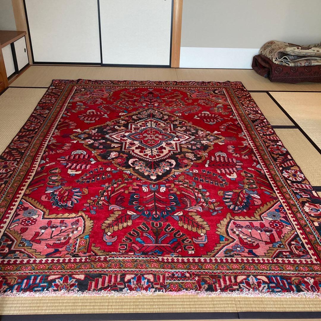 ヴィンテージラグ　トライバルラグ　ハマダン　超大判