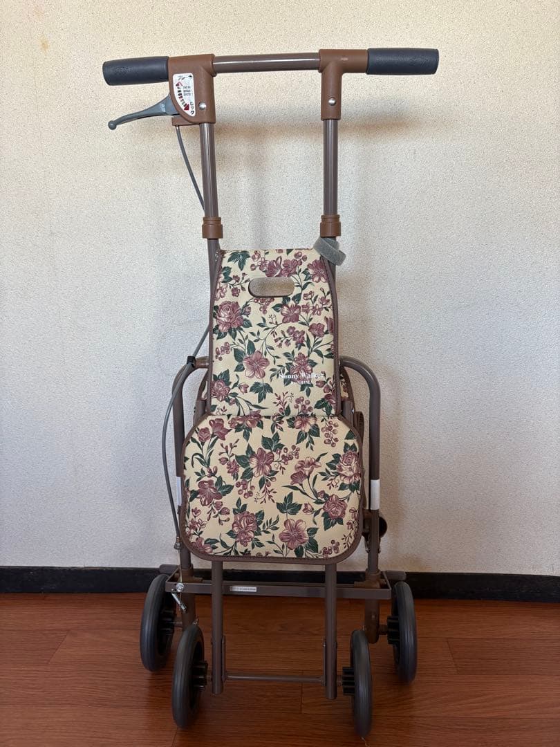 花柄クッション付きシルバーカー　美品　ほぼ使用なし