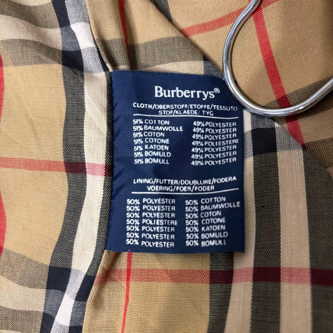 英国製　Bubberrys ステンカラーコート　ヴィンテージ　ノバチェック