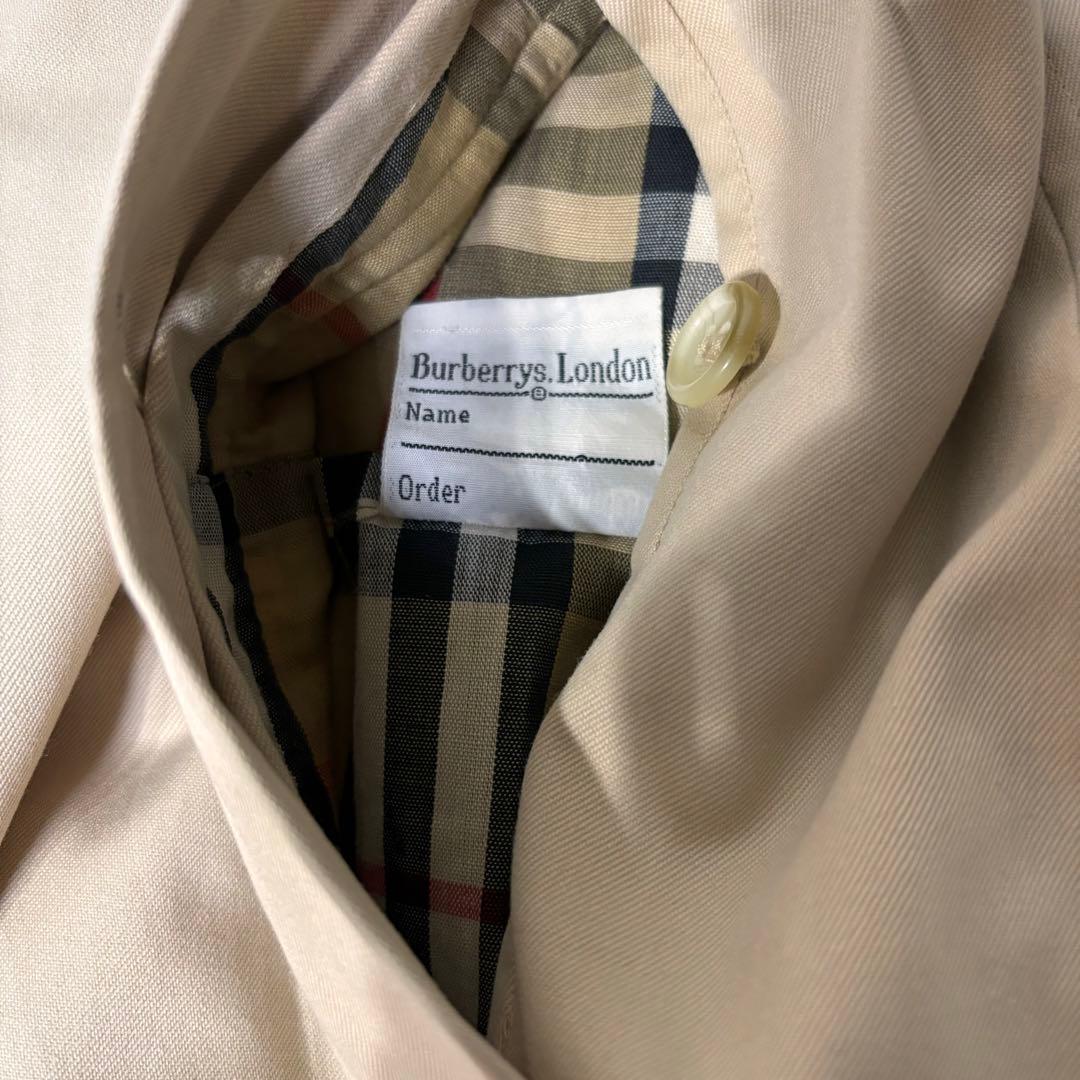 英国製　Bubberrys ステンカラーコート　ヴィンテージ　ノバチェック