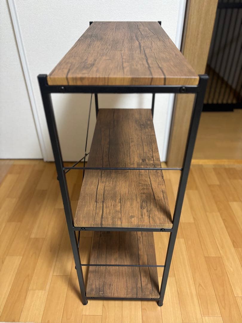 オールドアイアンラック3段