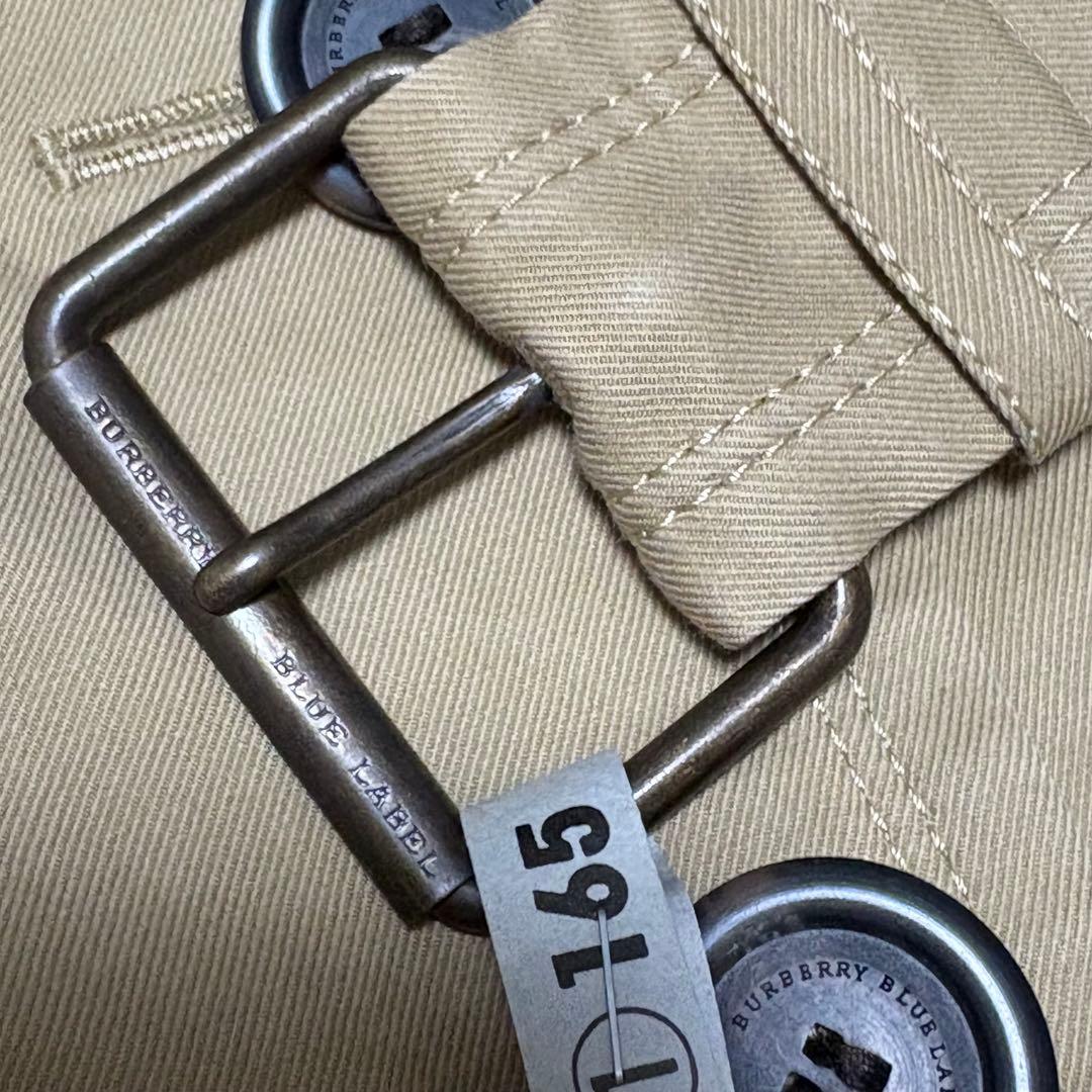 バーバリーブルーレーベル トレンチコート ノバチェック ベルト ライナー付き L