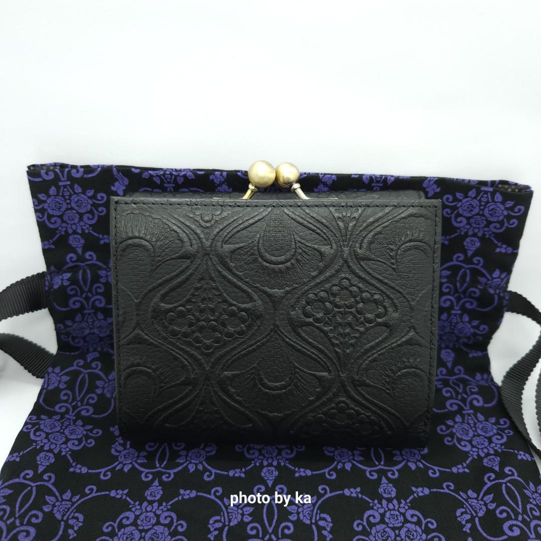 ブラック 新品 未使用 アナスイ ノヴァ ANNA SUI がま口 財布 黒色