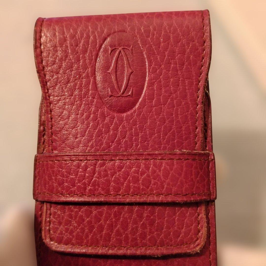 お値下げ　カルティエ　本革ペンケース　箱付き