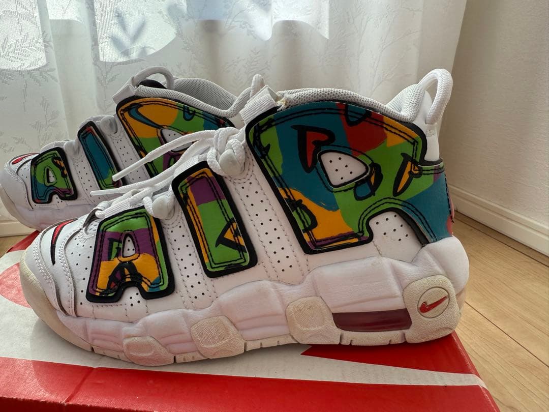 ★新品★ナイキ モア アップ テンポ モアテン ピース ラブ スウッシュ23cm