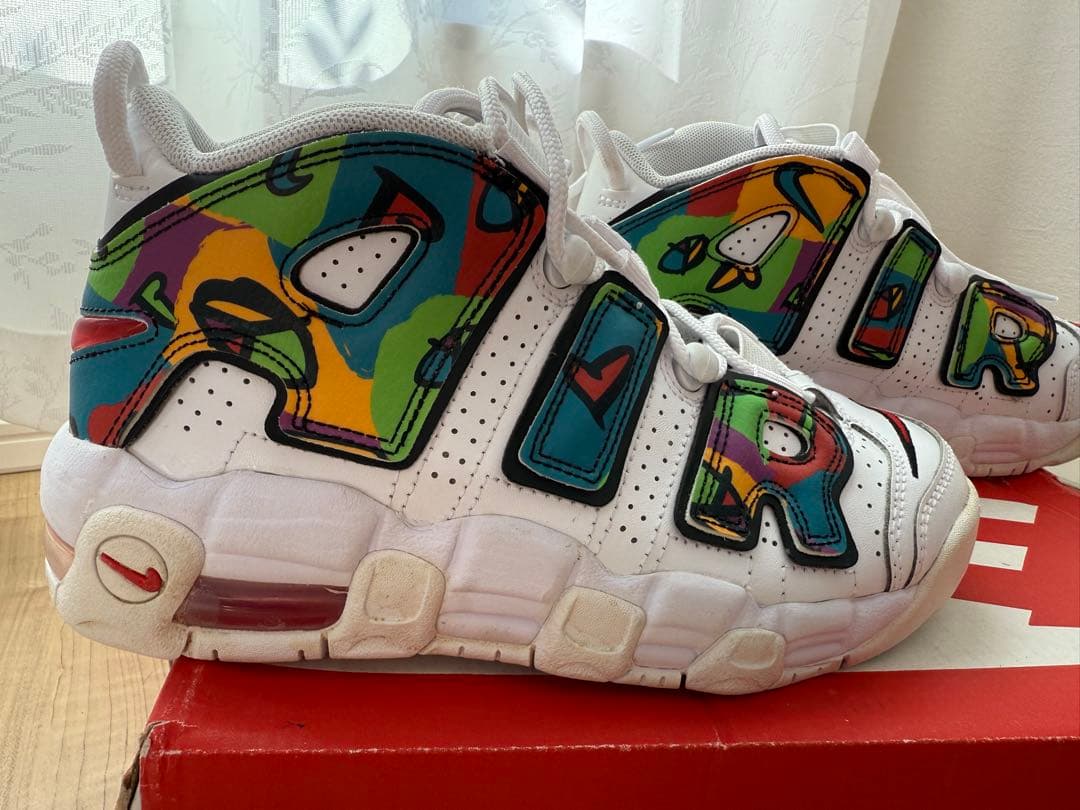 ★新品★ナイキ モア アップ テンポ モアテン ピース ラブ スウッシュ23cm