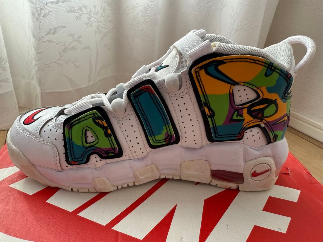 ★新品★ナイキ モア アップ テンポ モアテン ピース ラブ スウッシュ23cm