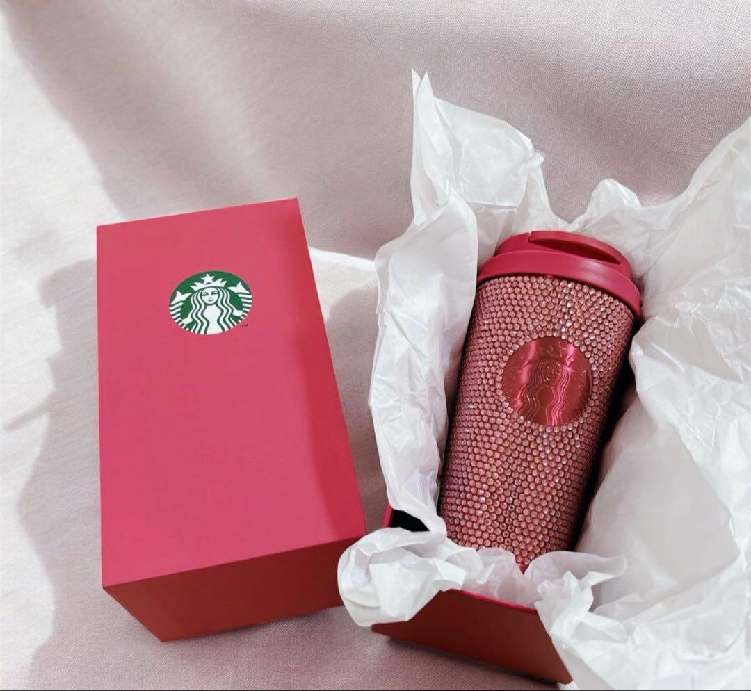 スターバックス バレンタイン2026ステンレスタンブラーラインストーン473ml