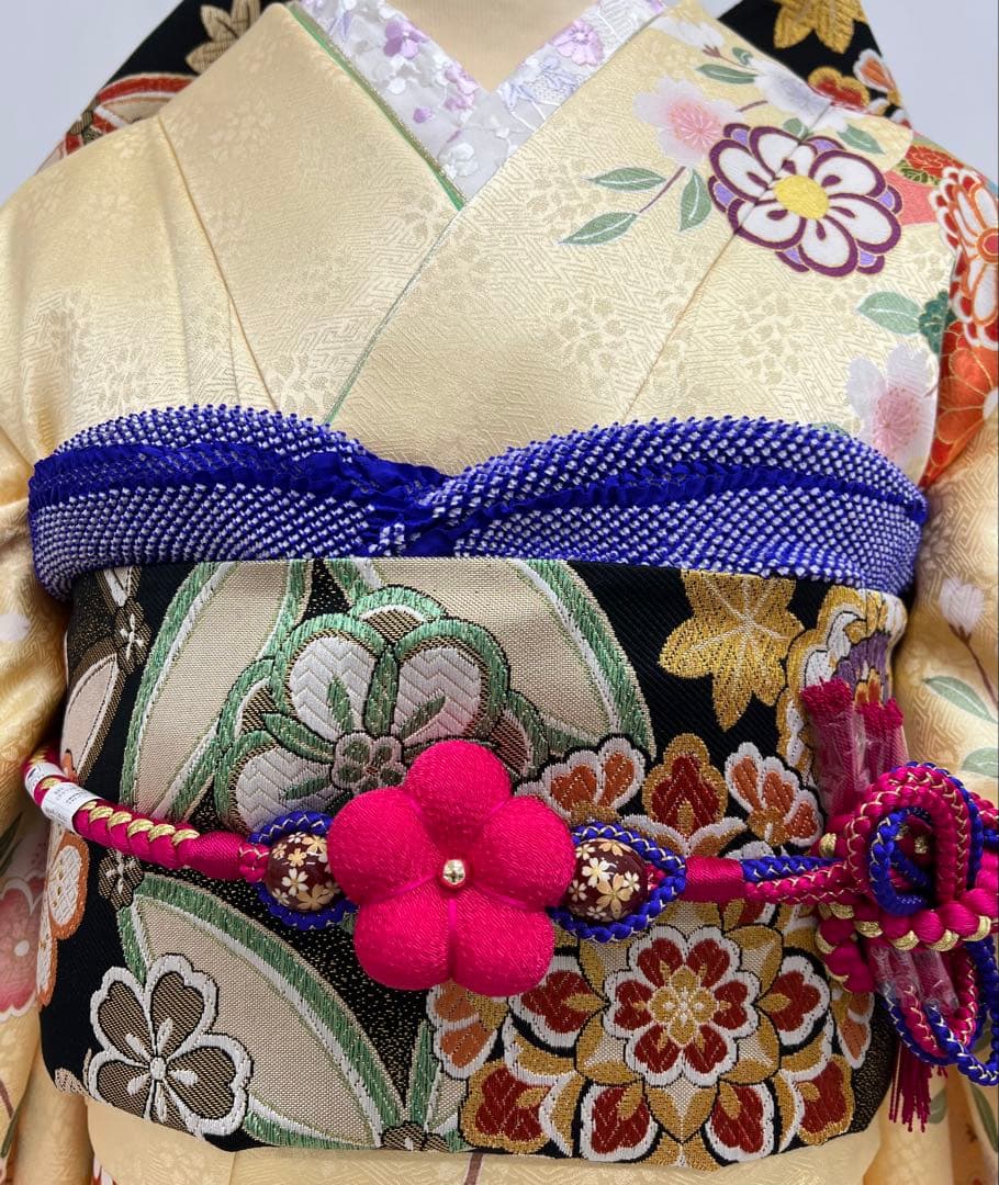 振り袖　振り袖　長襦袢付　成人式　金彩加工　刺繍入り　669