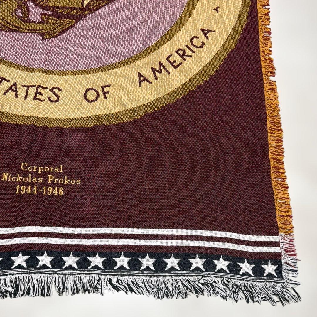 米軍　海兵隊　マルチカバー　ソファカバー　ヴィンテージラグ　184x124