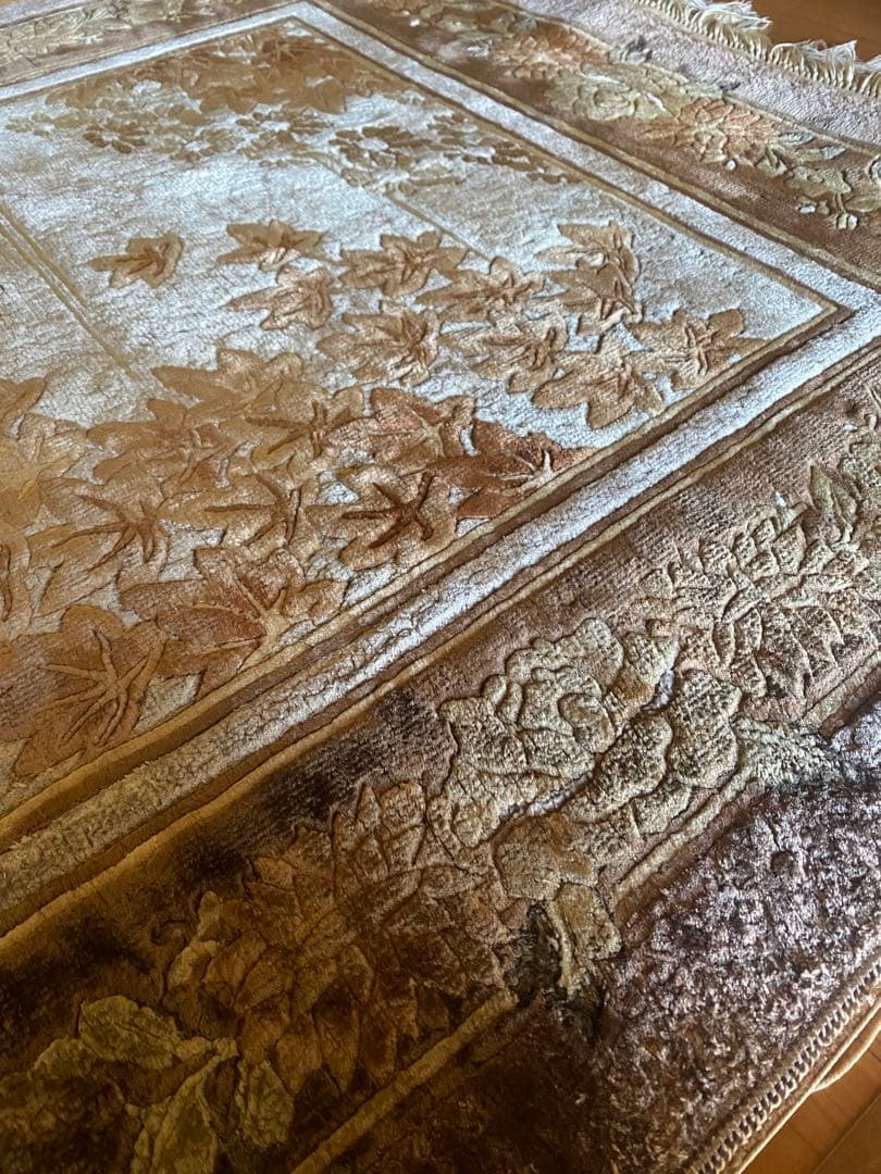 玄関マット　絨毯　中国　シルク