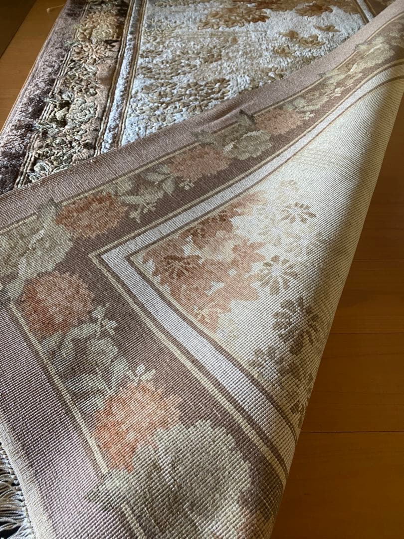 玄関マット　絨毯　中国　シルク