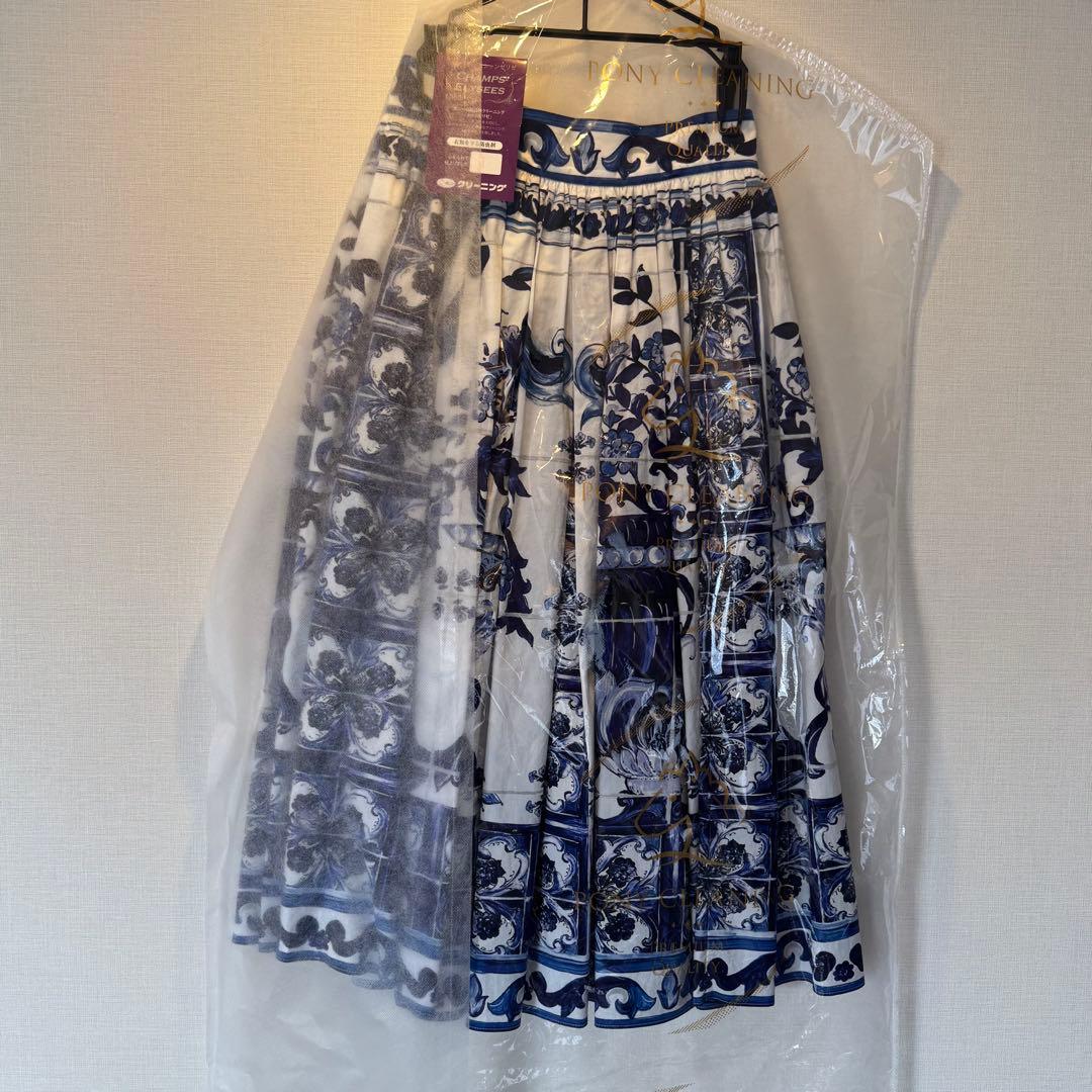 【最終値下げ】DOLCE & GABBANA マヨリカプリント ミディスカート