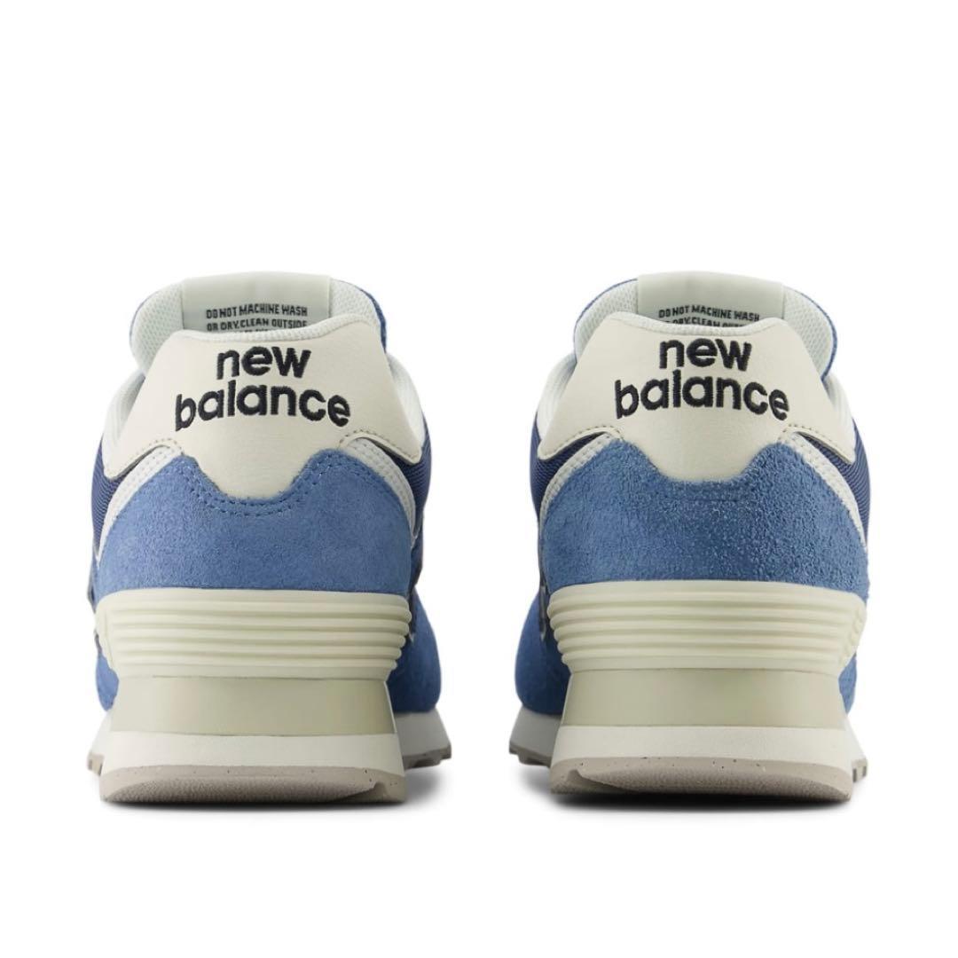 【新品未使用品】ニューバランス574 青 24.0cm 天然皮革 スニーカー