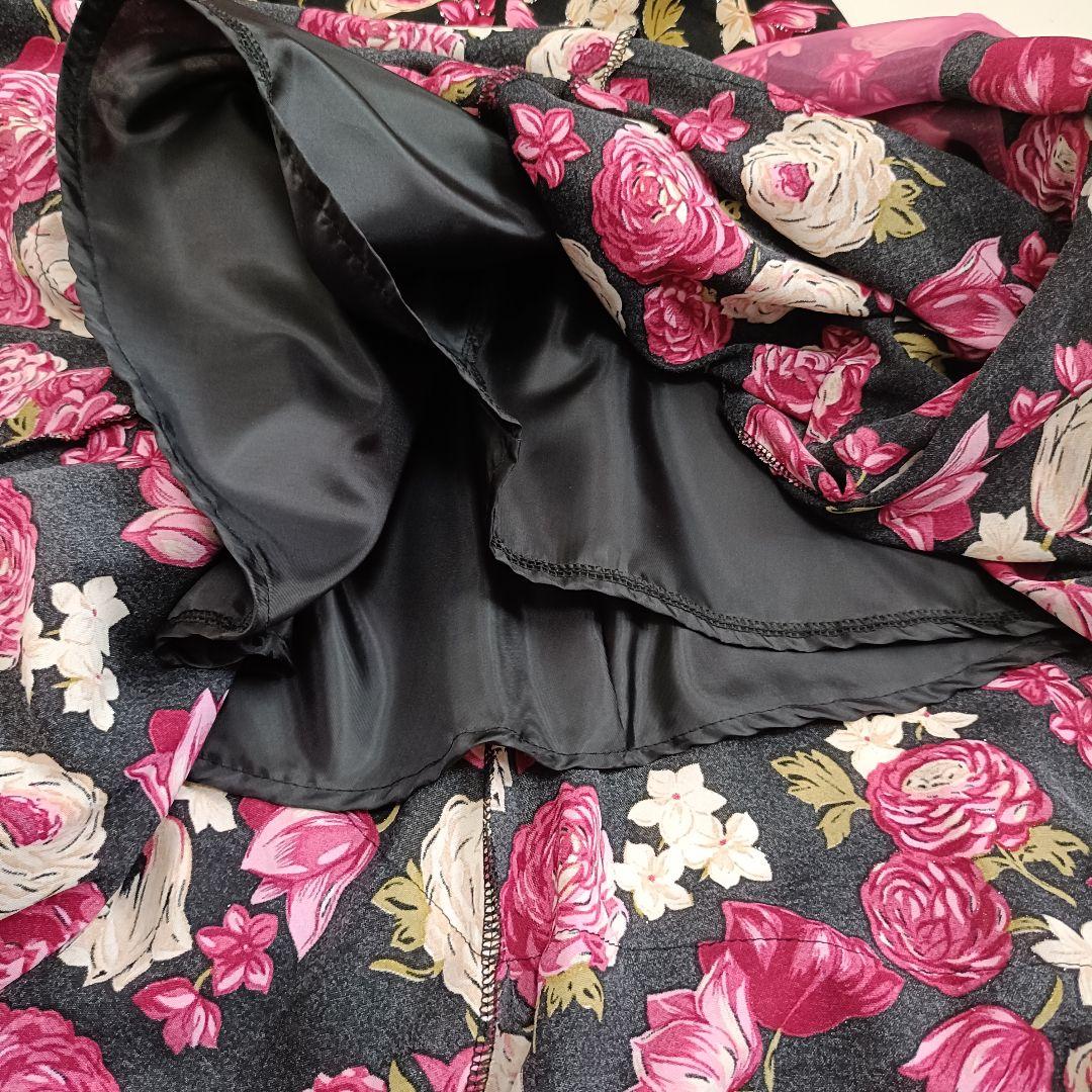 【極美品】フラメンコファルダ 大きめ ラメ入り花柄 プリマブティック