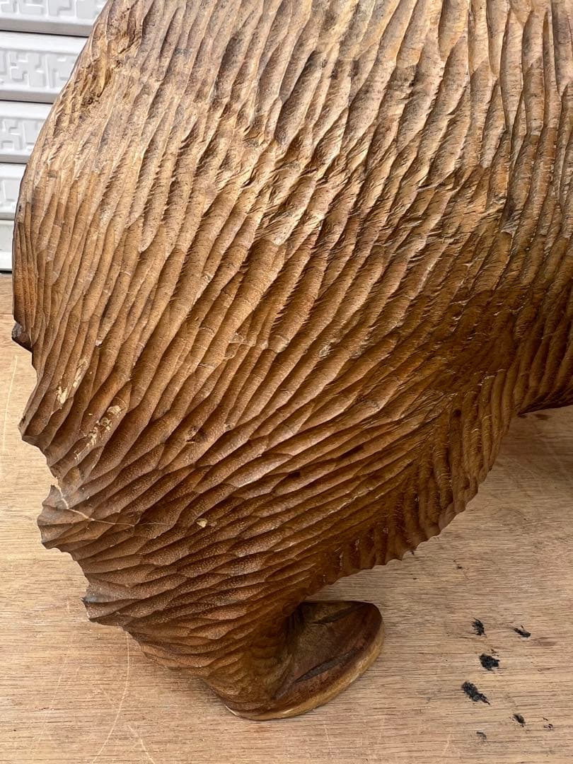 【O-235】木彫り 熊  作者不明