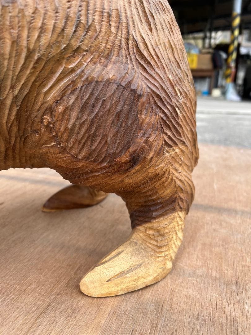 【O-235】木彫り 熊  作者不明