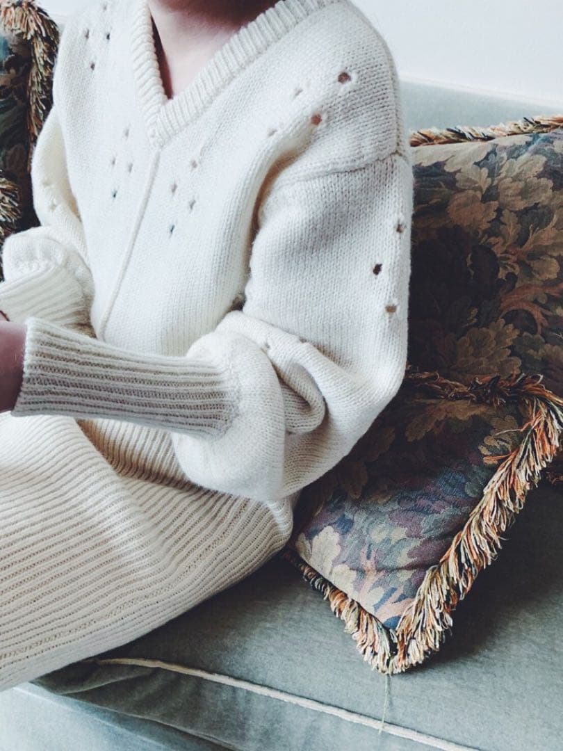 専用［タグ付き］シェットランドアイレットプルオーバー エディット フォー ルル