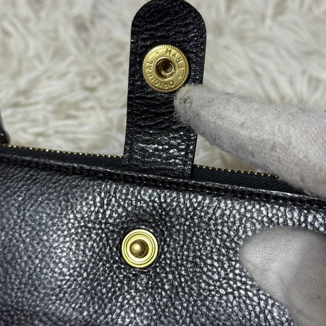 未使用✨IL BISONTE イルビゾンテ　レザー　ロングウォレット　ブラック