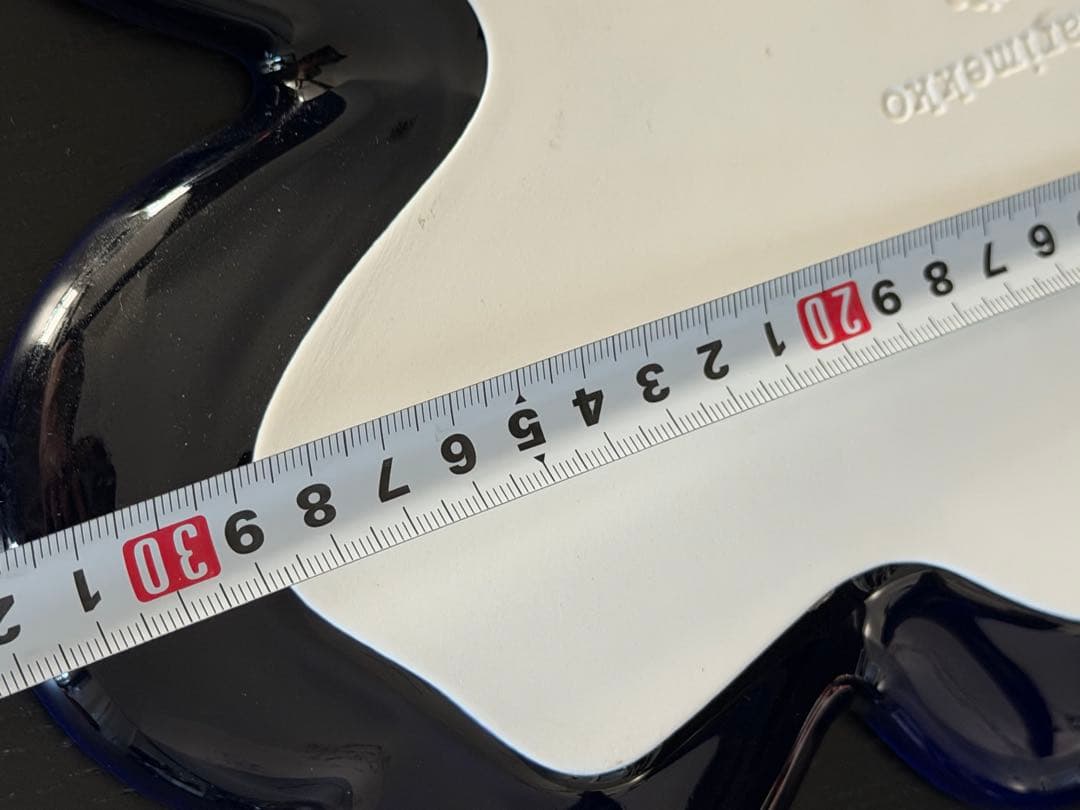 箱無　マリメッコ　L 特大　ウニッコ　サービングプレート　濃い　ブルー紺