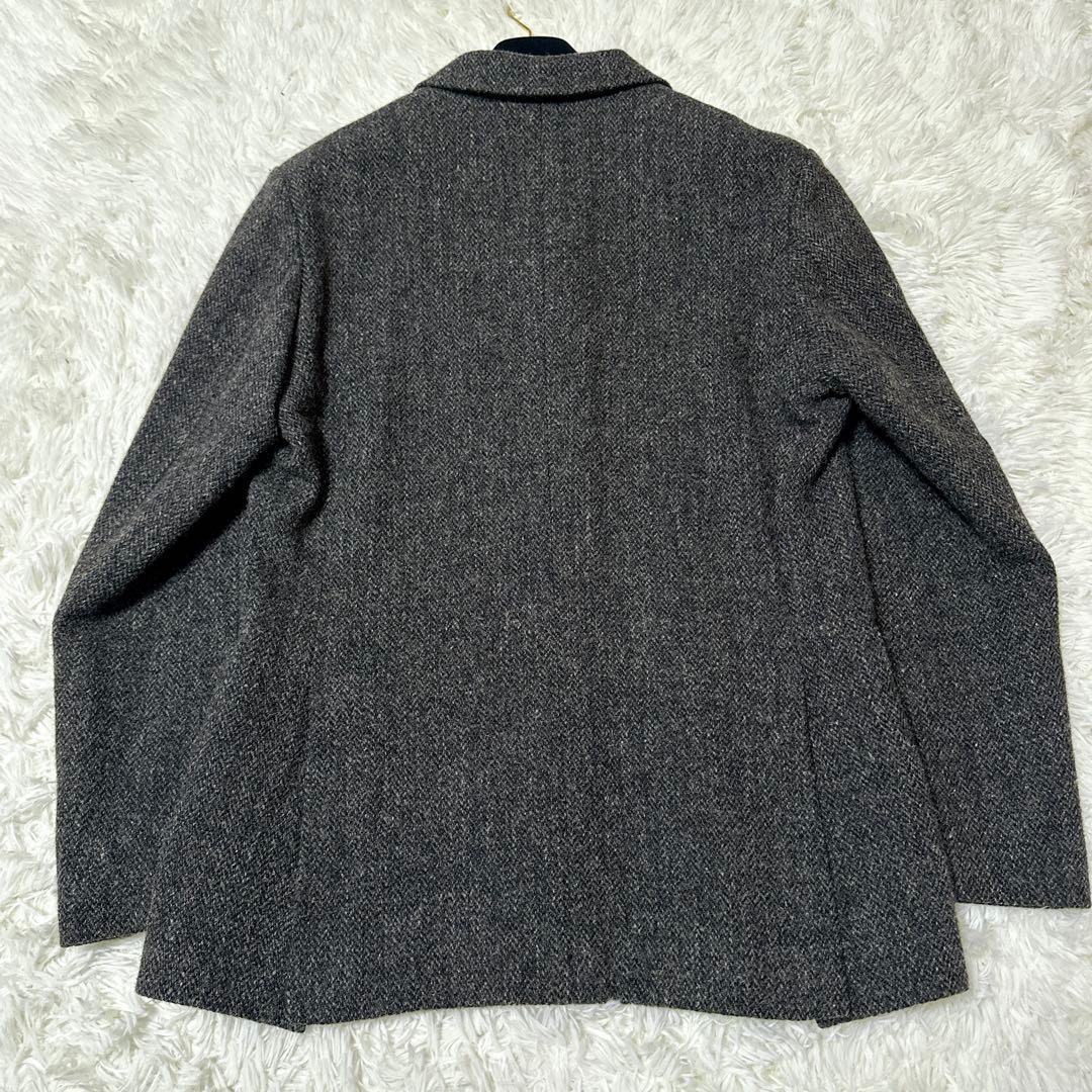 ハリスツイード×TAKEO KIKUCHI タケオキクチ　ヘリンボーン　コート