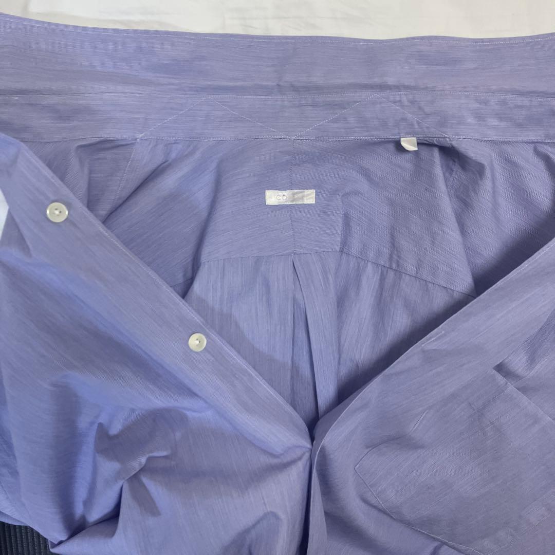 COMOLI コモリシャツ サックス ストライプ サイズ2