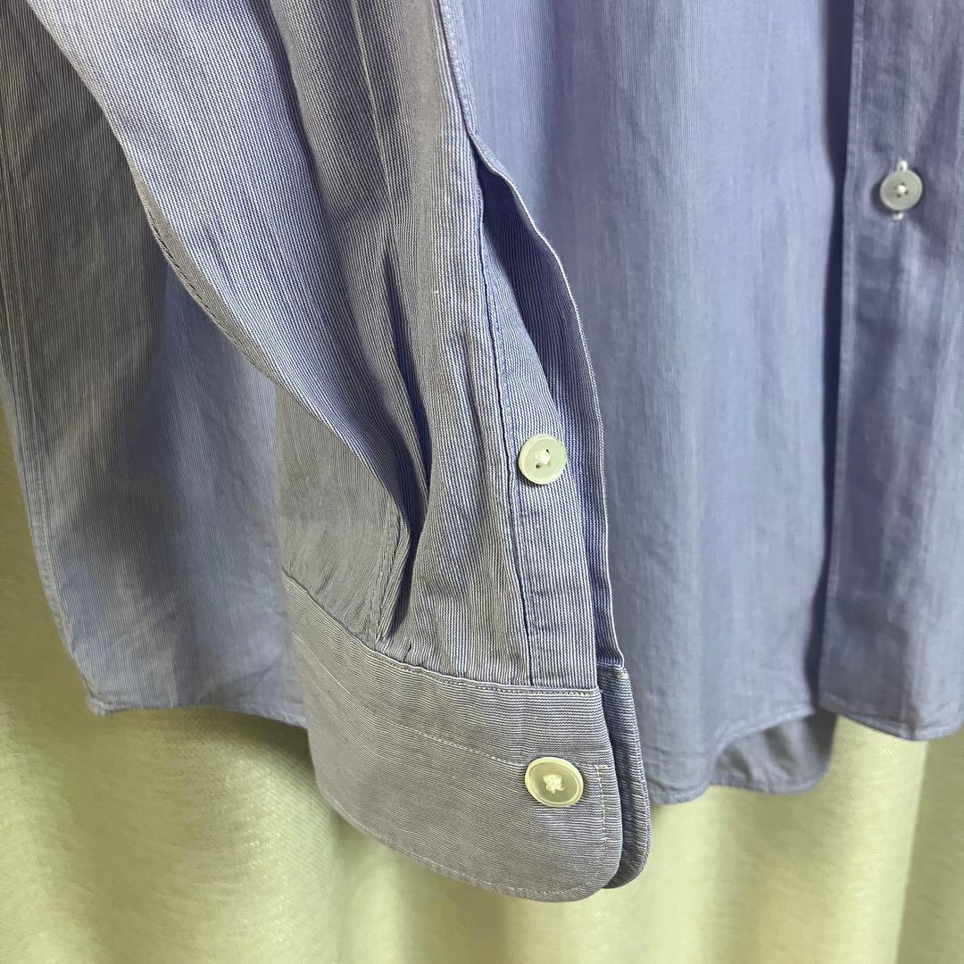 COMOLI コモリシャツ サックス ストライプ サイズ2