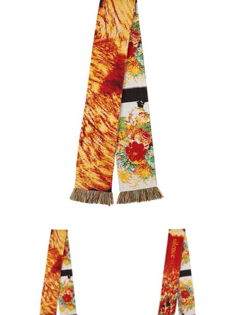 MONTMARTRE NEW YORK マフラー　赤黄色