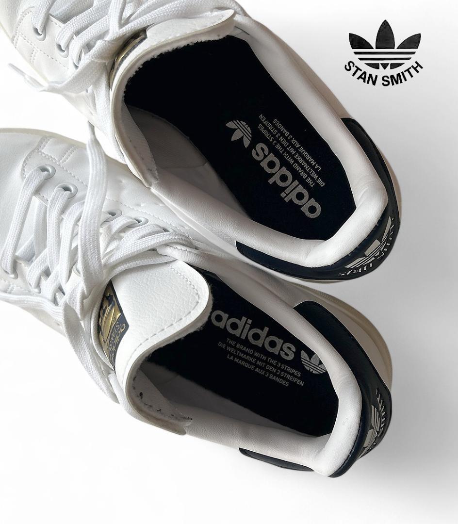 未使用級 アディダス スタンスミス ゴルフシューズ 白✕ネイビー 23.5cm