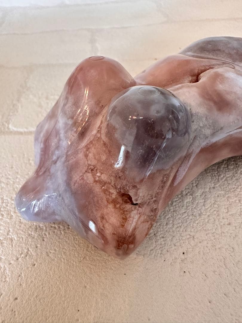 ピンクアメジスト　ブルーアゲート　ウーマンボディ　天然石