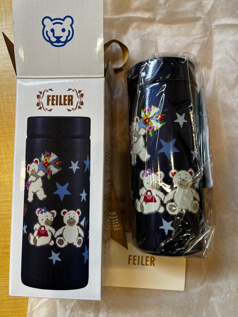 フェイラー　リリアベア　新品未開封　水筒350ml ネイビー