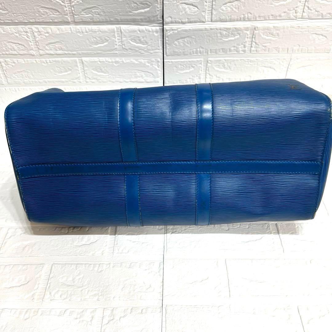 ルイヴィトン　LOUIS VUITTON エピ　ボストンバッグ　ブルー