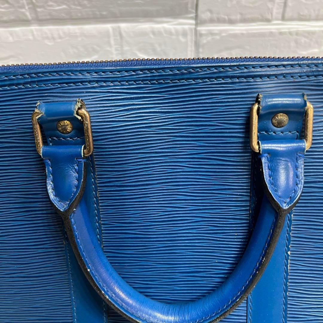 ルイヴィトン　LOUIS VUITTON エピ　ボストンバッグ　ブルー